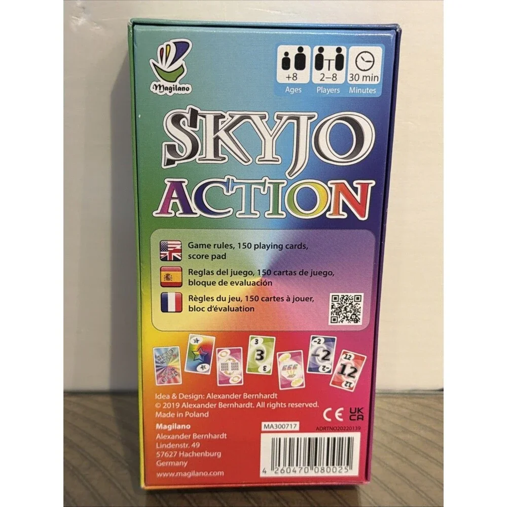 SKYJO ACTION by Magilano The Entertaining Card Game for Kids and Adults NEW